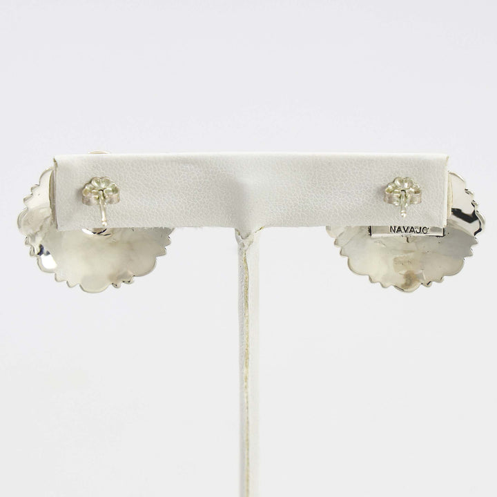 Stamped Silver Earrings