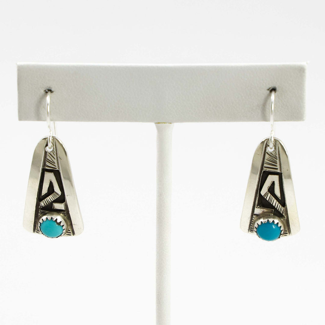 Sleeping Beauty Turquoise Earrings