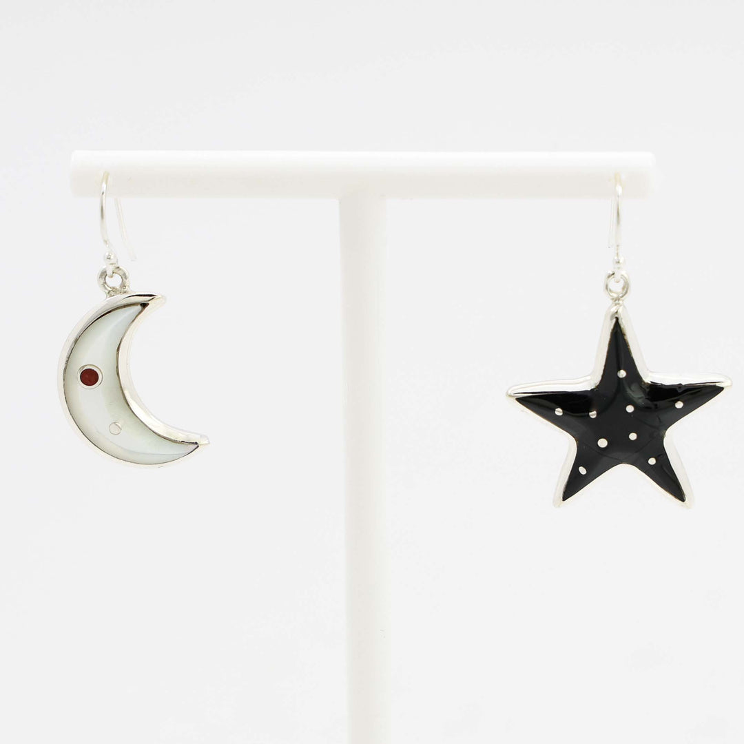 Star and Moon Earrings