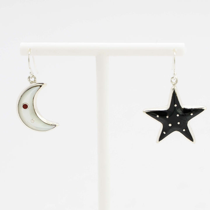 Star and Moon Earrings