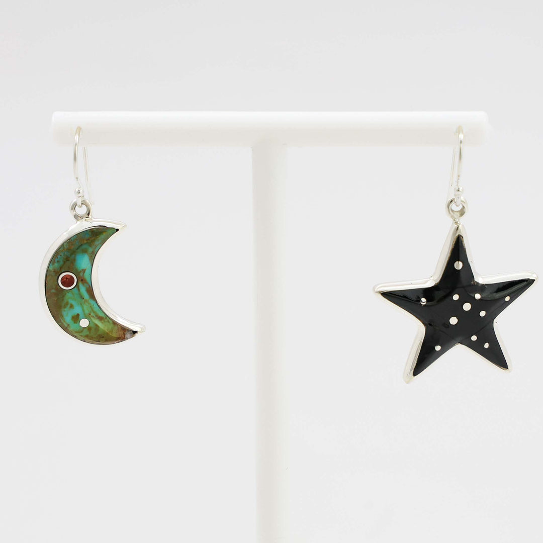 Star and Moon Earrings