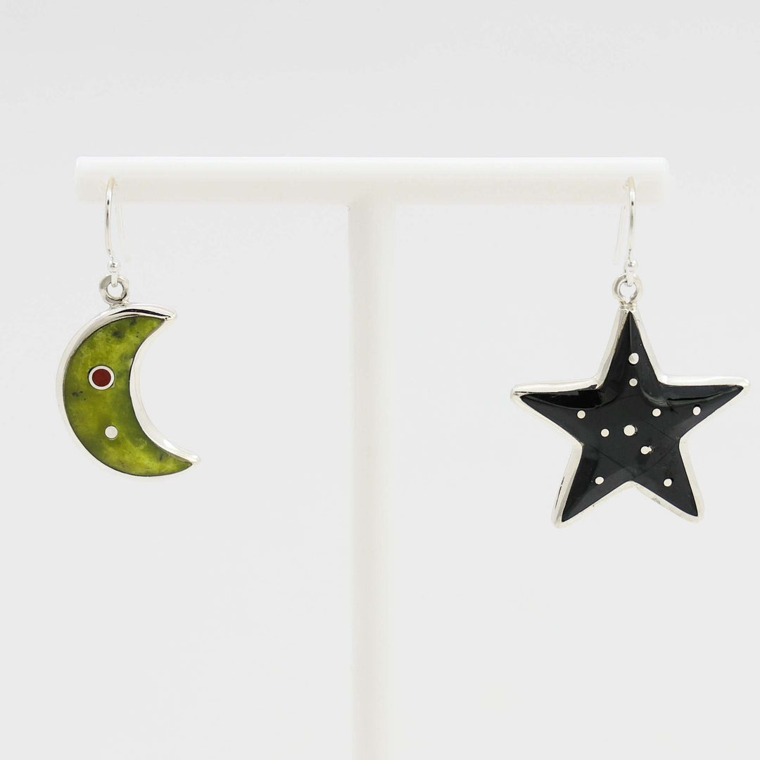 Star and Moon Earrings