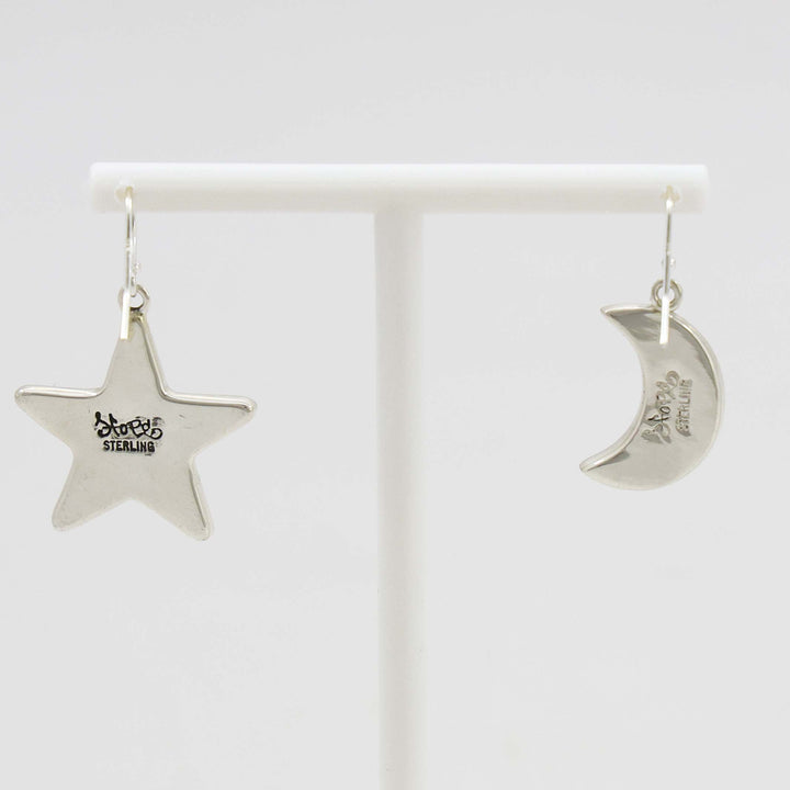 Star and Moon Earrings