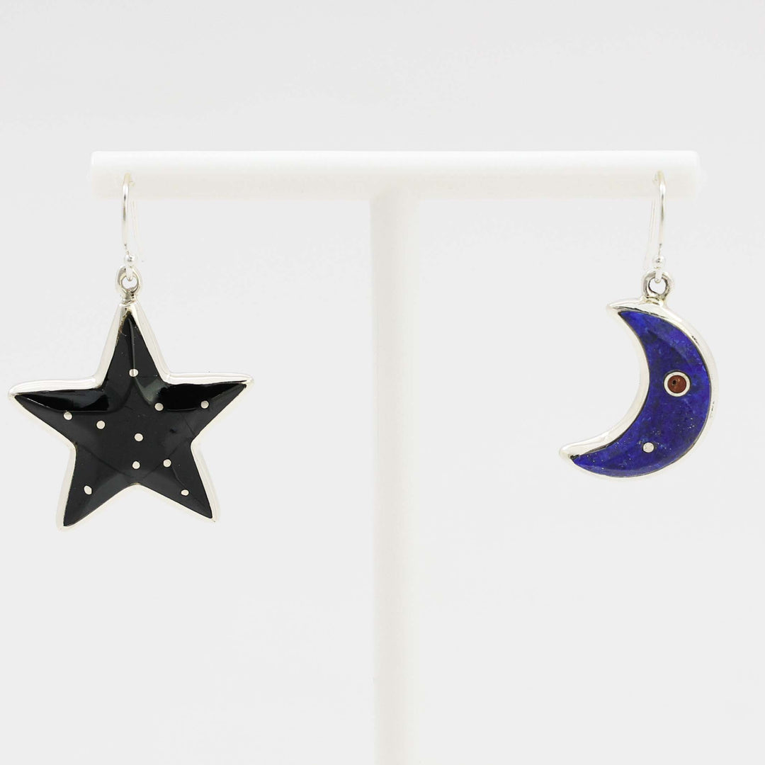 Star and Moon Earrings