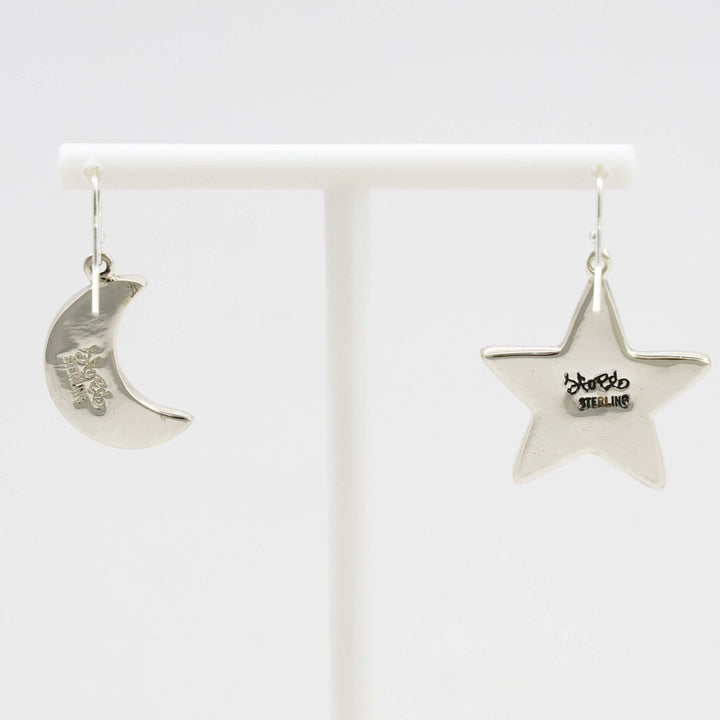 Star and Moon Earrings