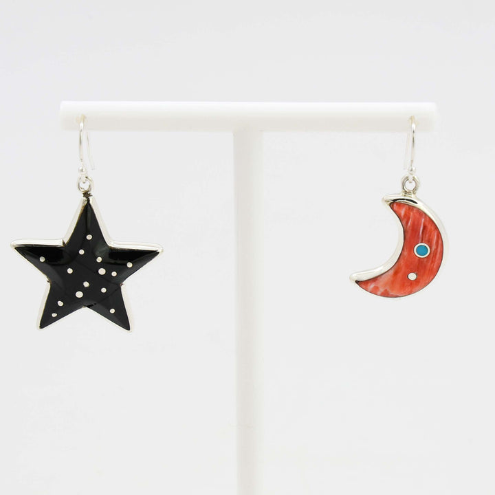 Star and Moon Earrings