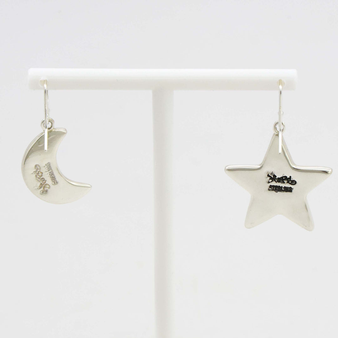 Star and Moon Earrings