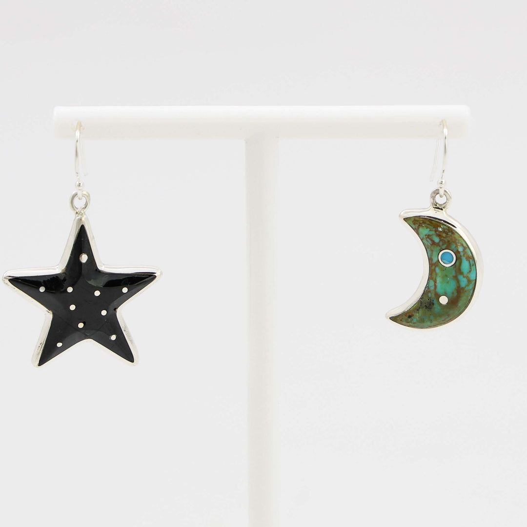 Star and Moon Earrings