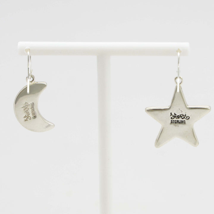 Star and Moon Earrings