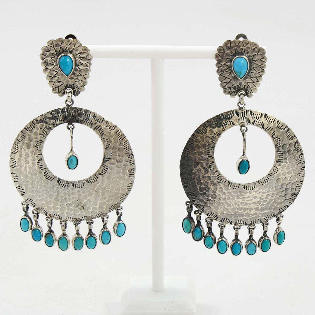 Clip Turquoise Earrings