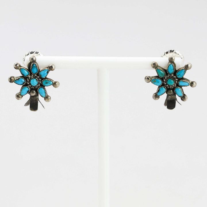 1930s Zuni Squash Blossom Earrings