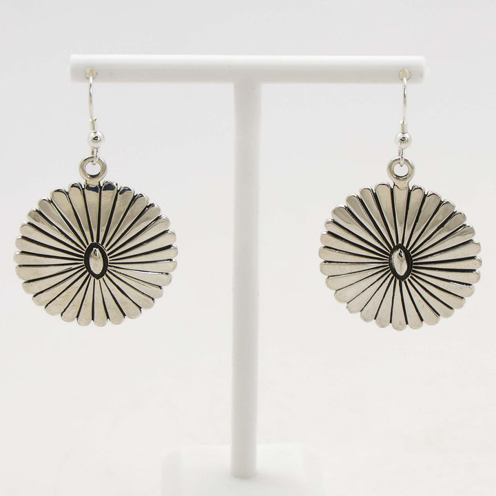 Silver Concho Earrings