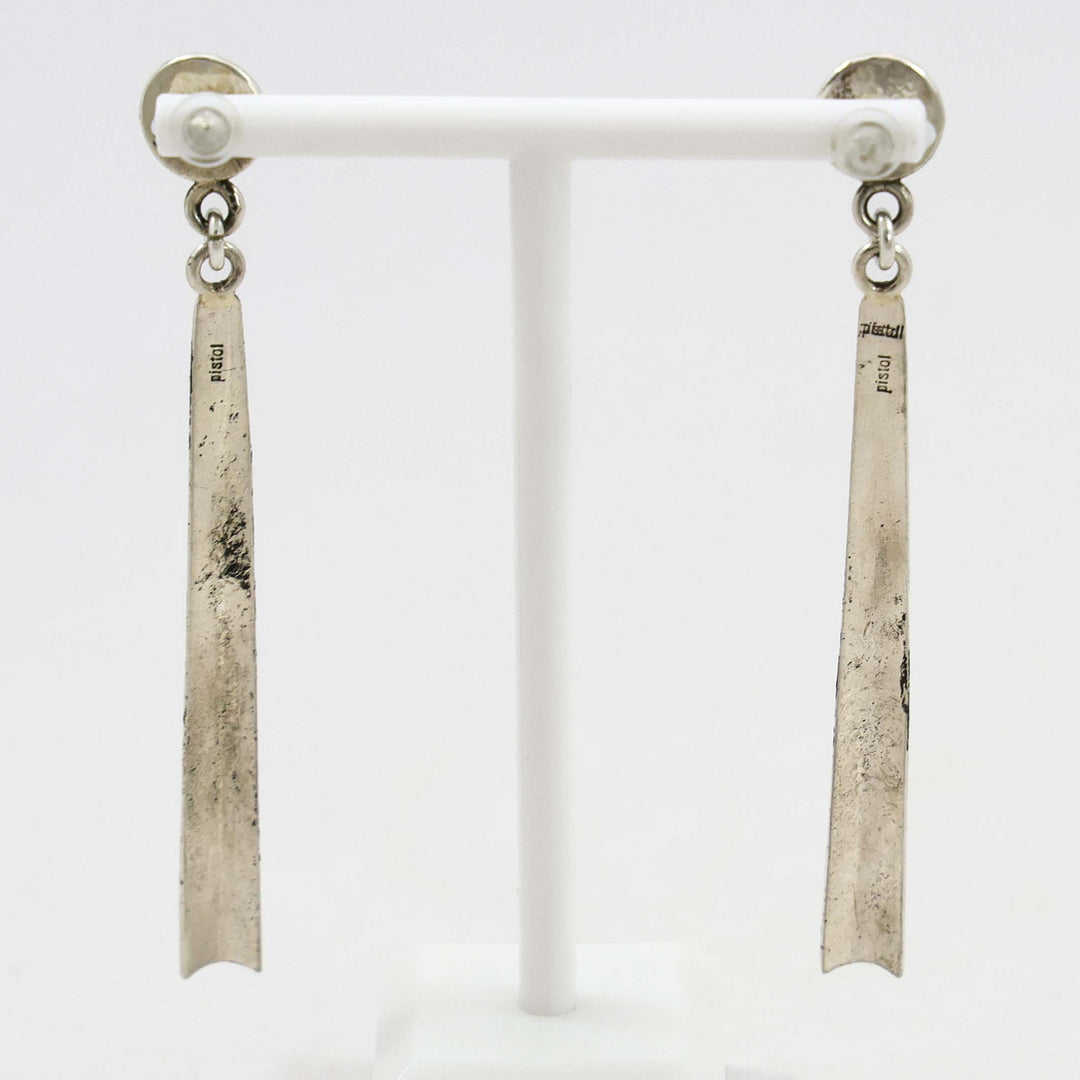 Stamped Silver Earrings