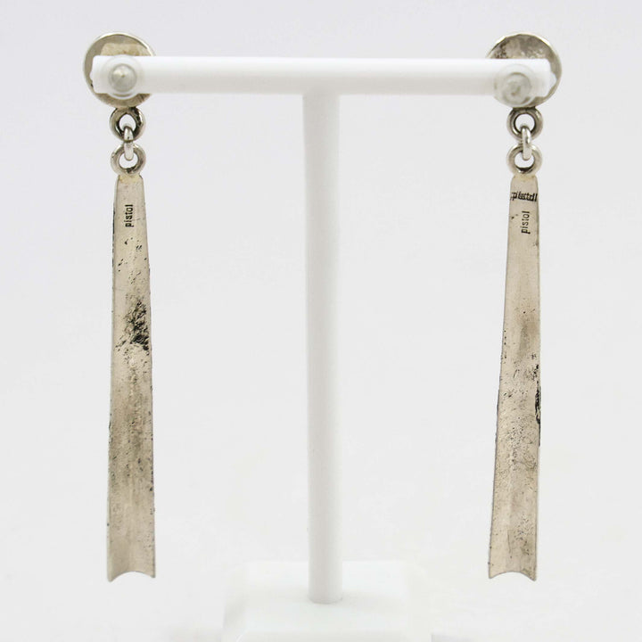 Stamped Silver Earrings