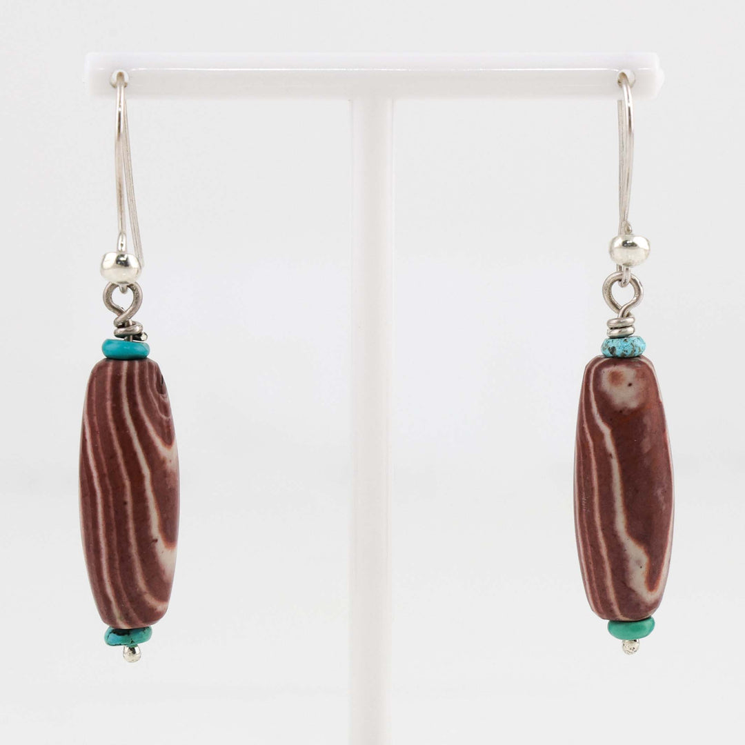 Jasper and Turquoise Earrings