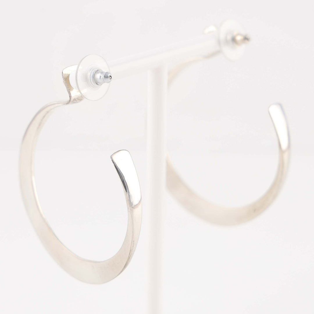 Gold and Silver Hoop Earrings