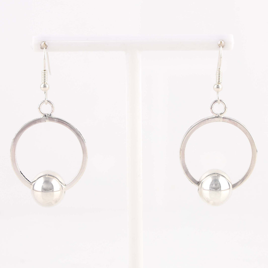 Hoop and Bead Earrings