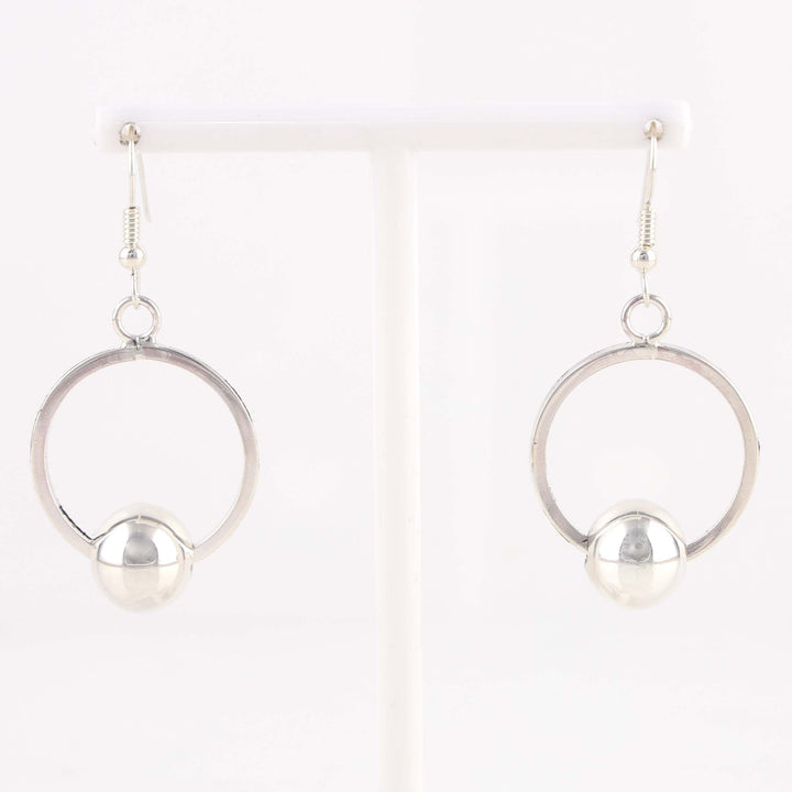 Hoop and Bead Earrings