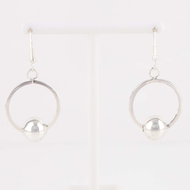 Hoop and Bead Earrings