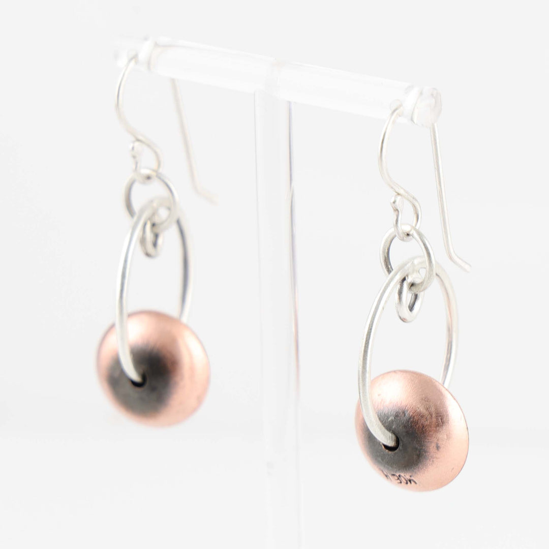 Copper Bead Earrings