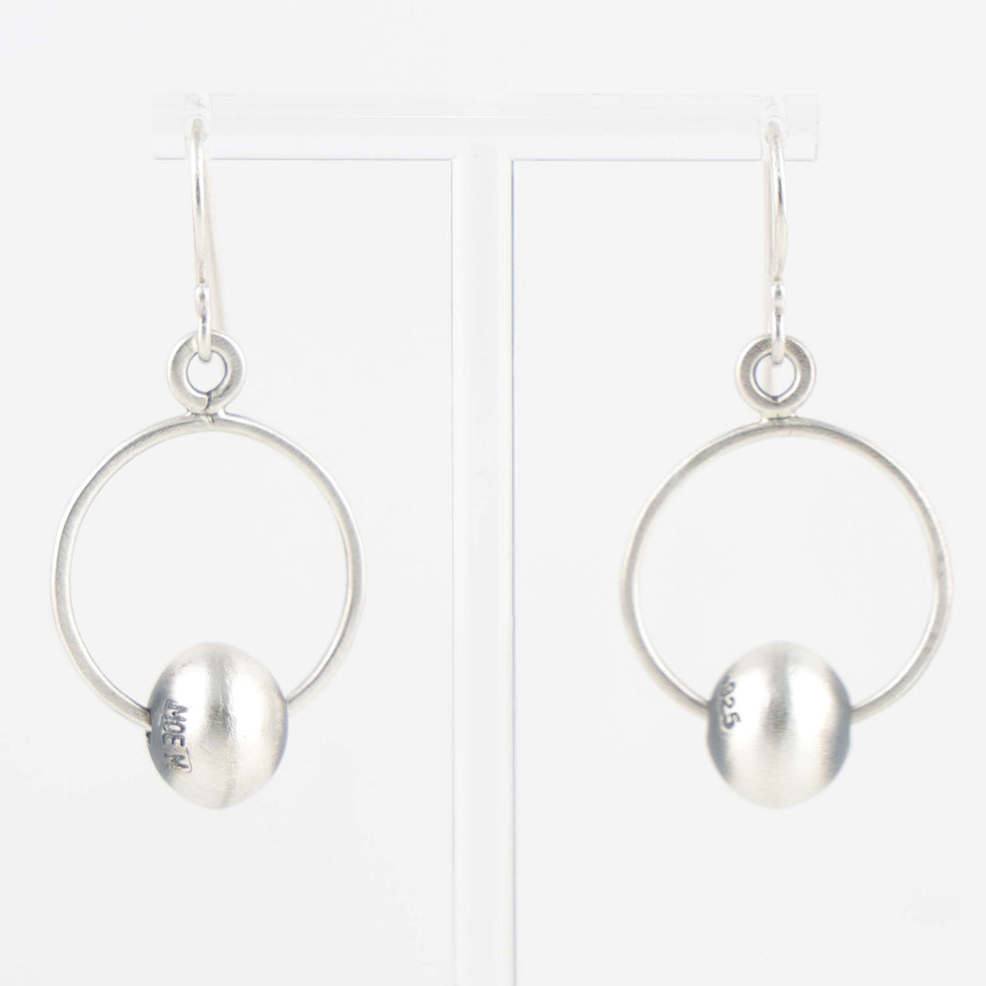 Silver Bead Earrings