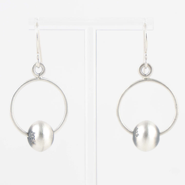 Silver Bead Earrings