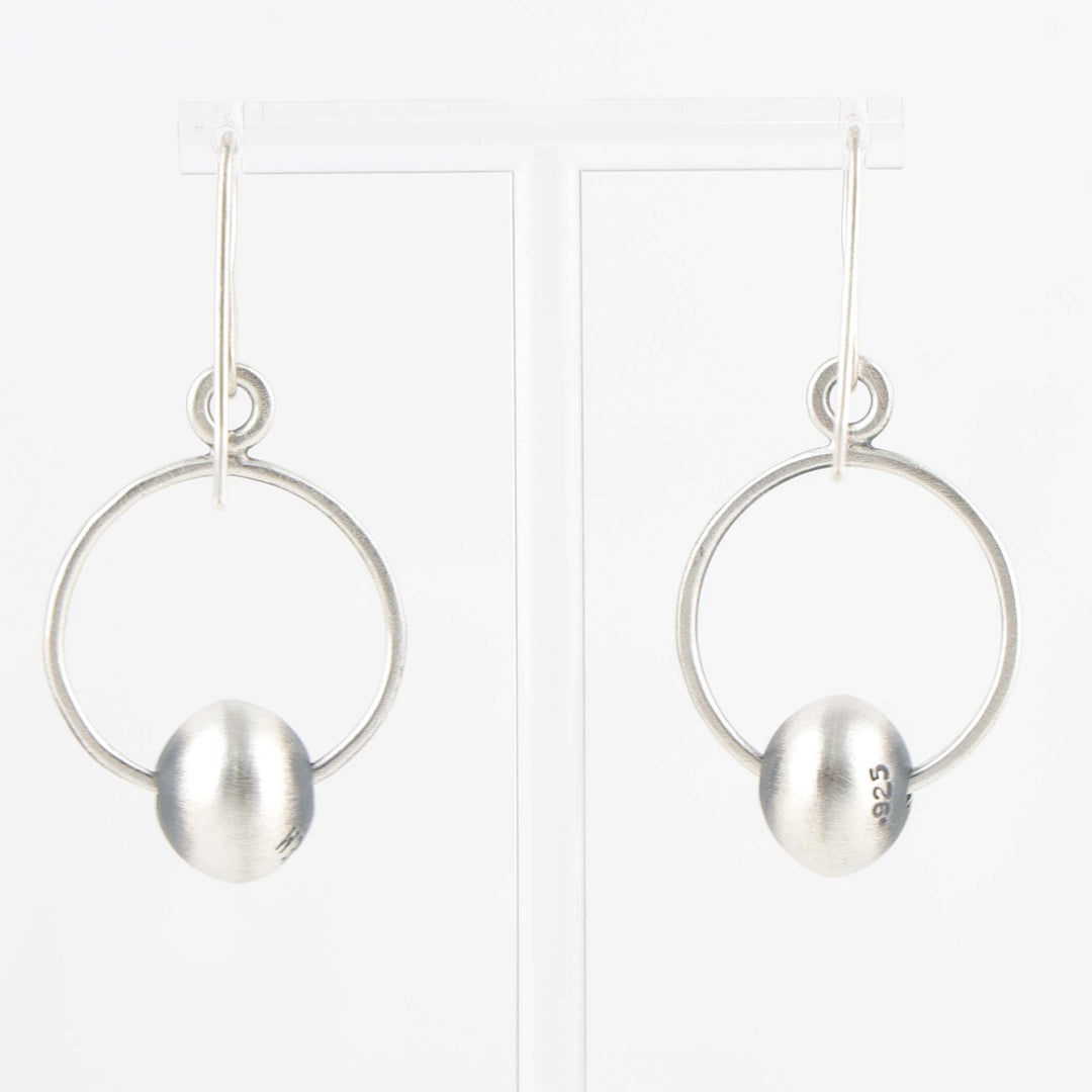 Silver Bead Earrings