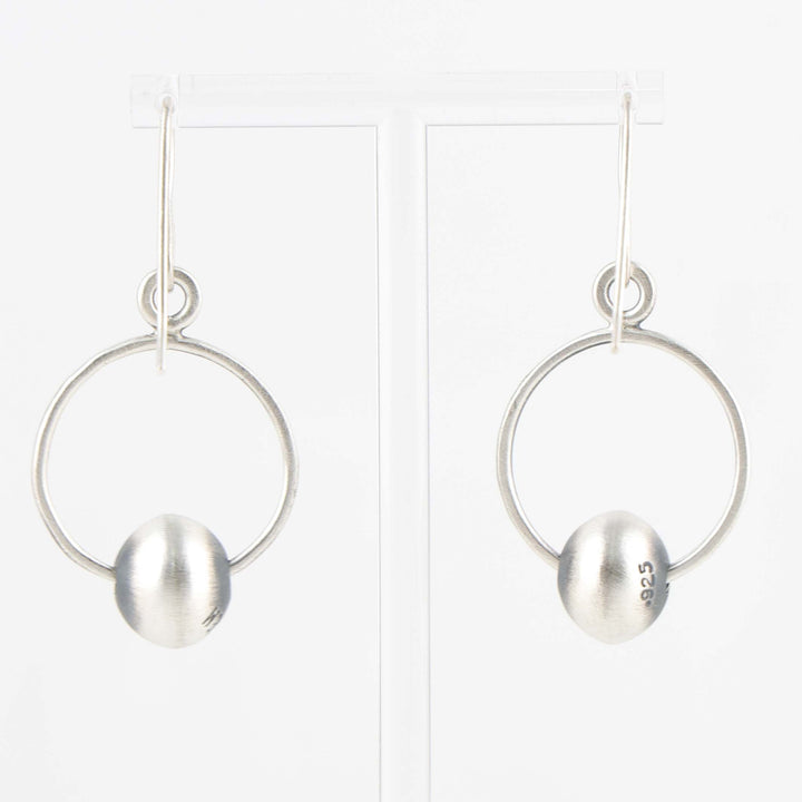 Silver Bead Earrings