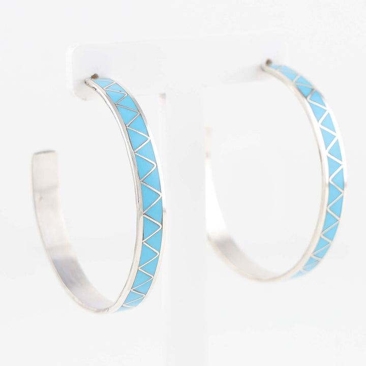 Turquoise Hoop Earrings