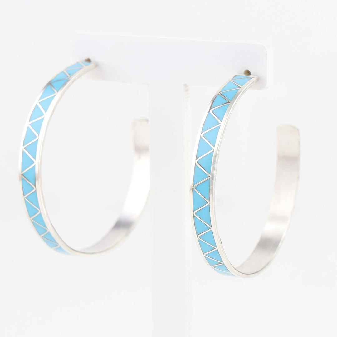 Turquoise Hoop Earrings