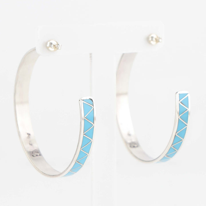 Turquoise Hoop Earrings