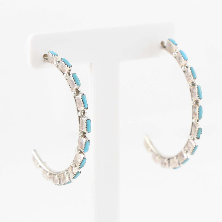 Turquoise Hoop Earrings