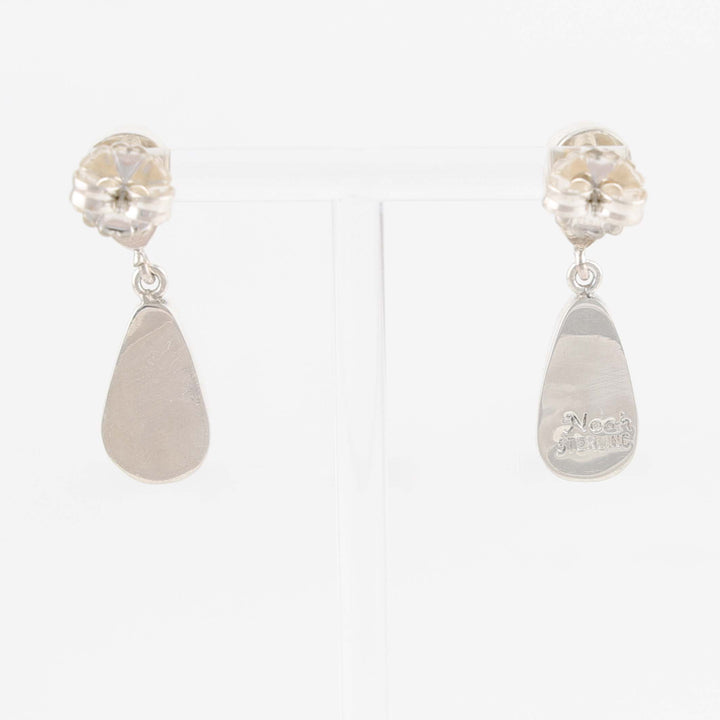 Angel Coral and Variscite Earrings