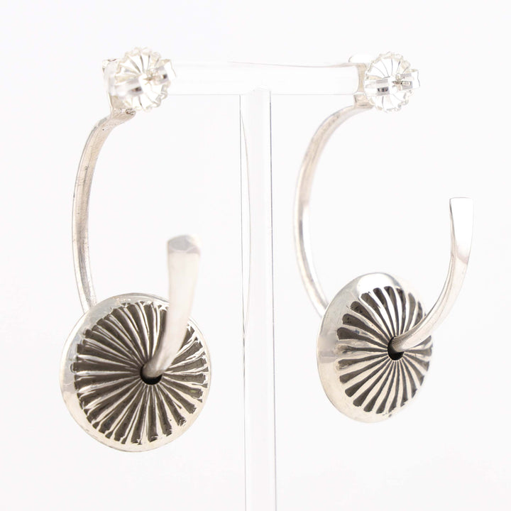 Hoop and Bead Earrings