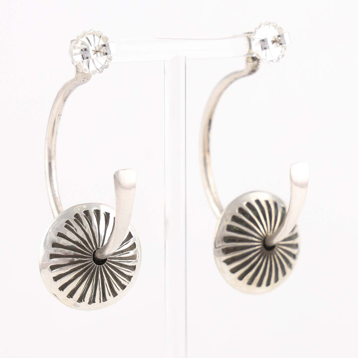 Hoop and Bead Earrings