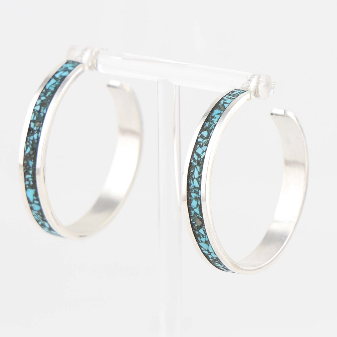 Turquoise Hoop Earrings
