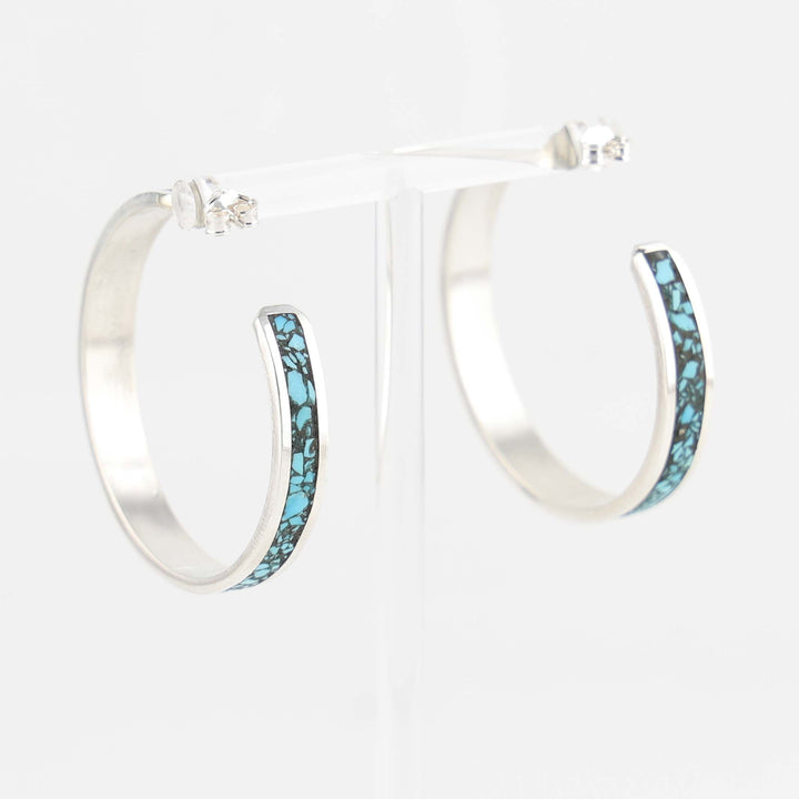 Turquoise Hoop Earrings