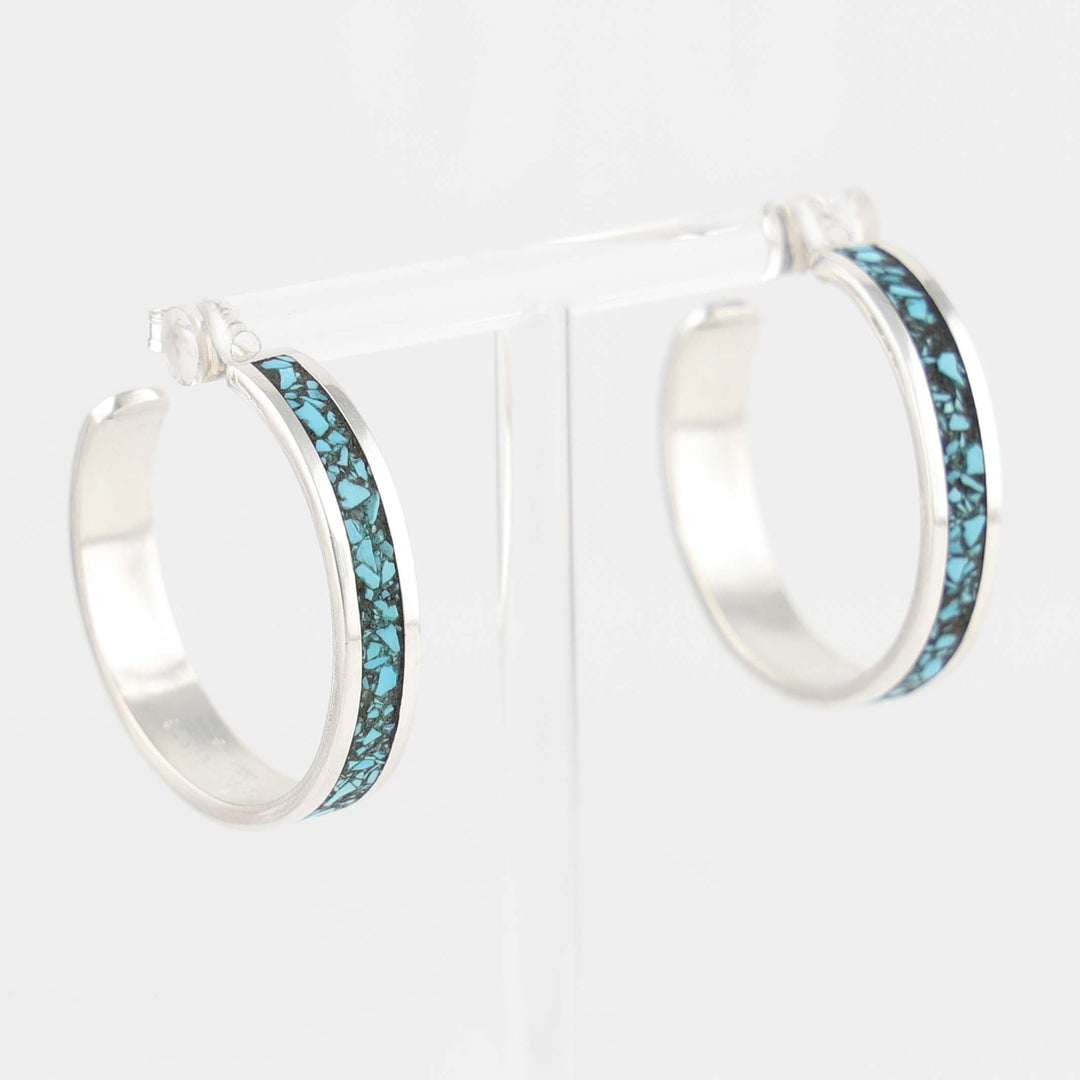 Turquoise Hoop Earrings