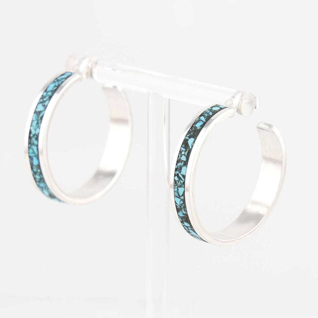 Turquoise Hoop Earrings