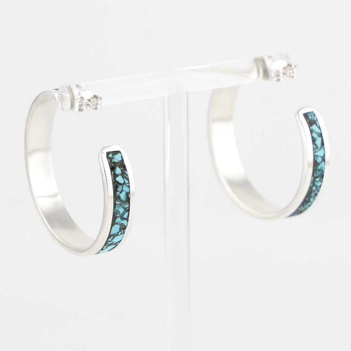 Turquoise Hoop Earrings