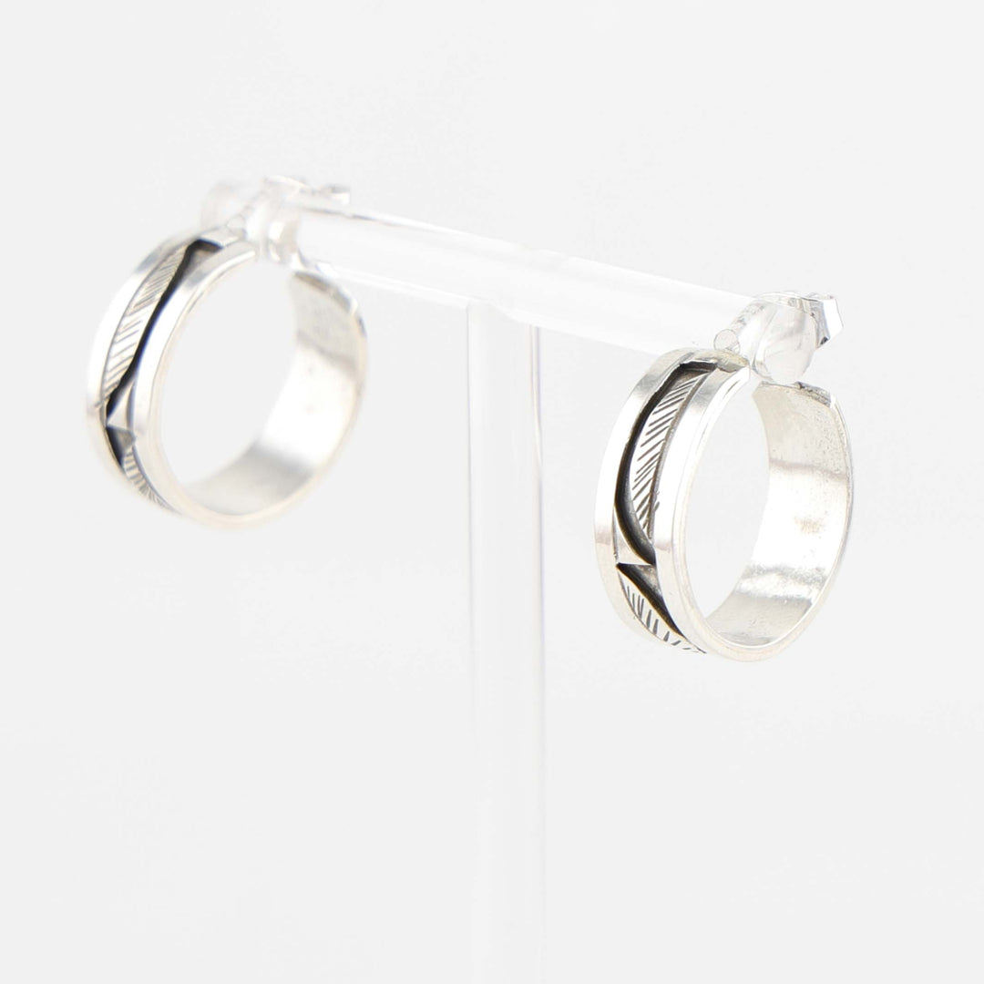 Silver Hoop Earrings