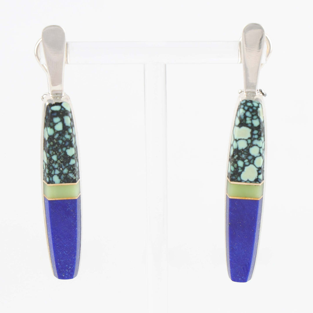 Multi-Stone Inlay Earrings