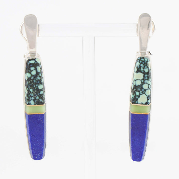 Multi-Stone Inlay Earrings