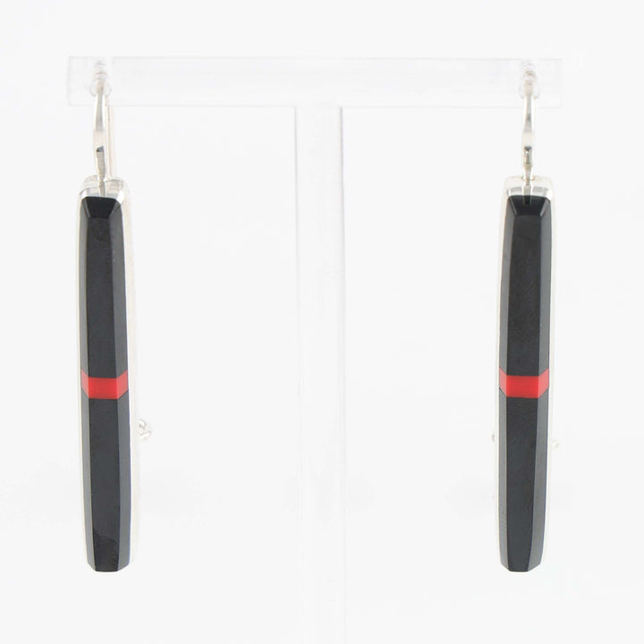 Black Jade and Rosarita Earrings