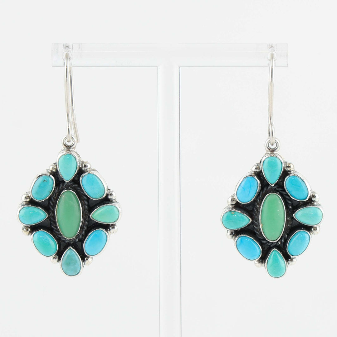 Turquoise and Variscite Earrings