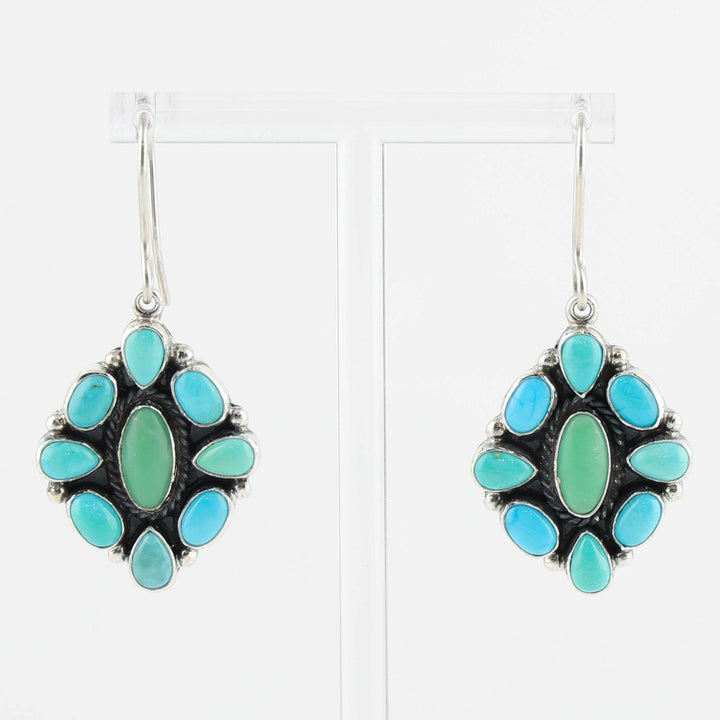 Turquoise and Variscite Earrings