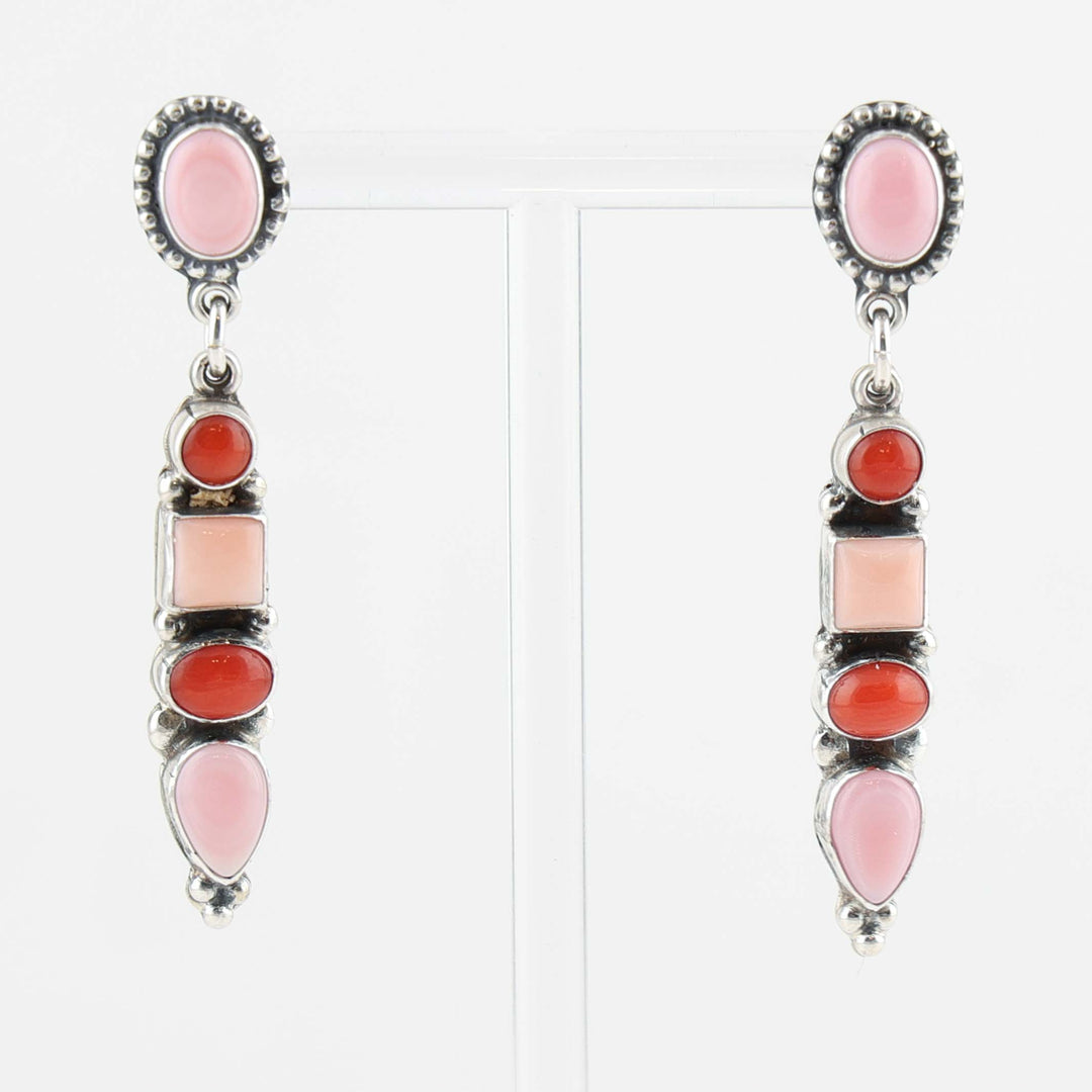Coral and Shell Earrings