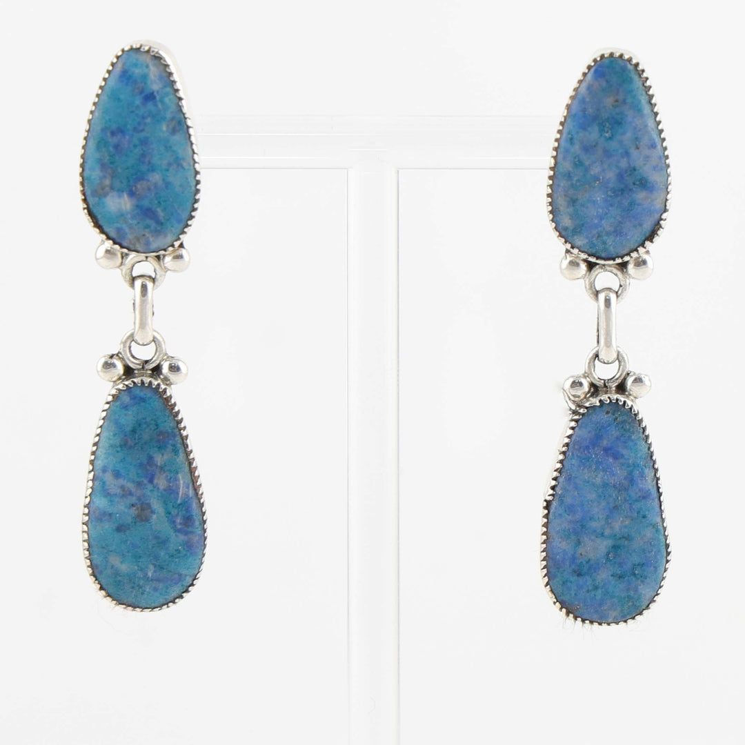 Denim Lapis Earrings