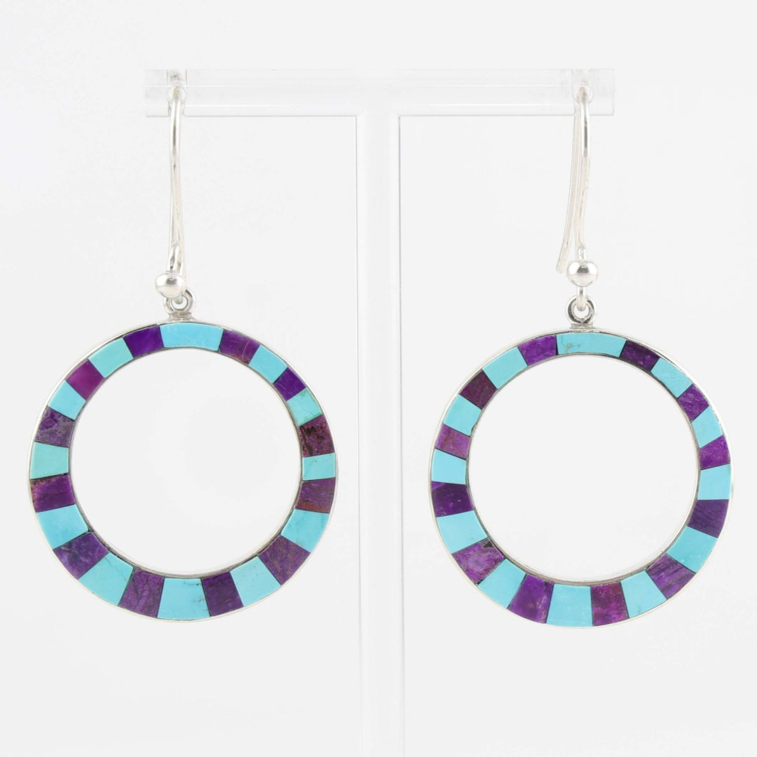 Sugilite and Turquoise Earrings