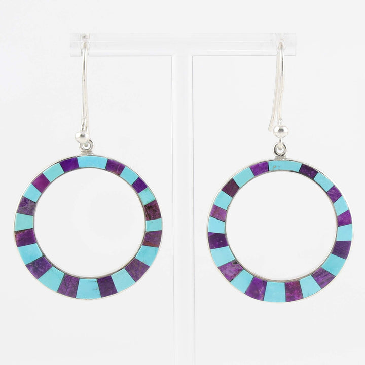 Sugilite and Turquoise Earrings
